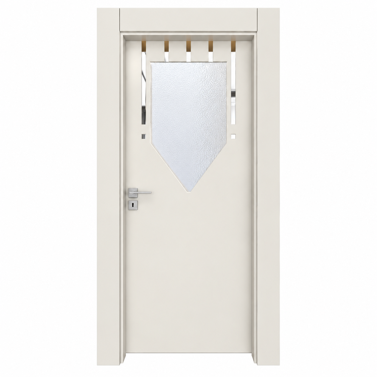 BY-6004V Porte intérieure Laquée Vitrée